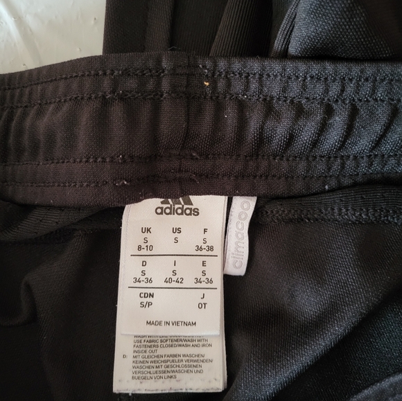 Adidas Kids Black Track Pants, Size Small  (28) - Picture 6 of 8